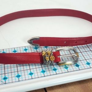 Vintage Brighton leather red belt